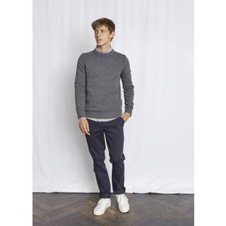 Thorstein Regular Fit Striktrøje, Grey, XL
