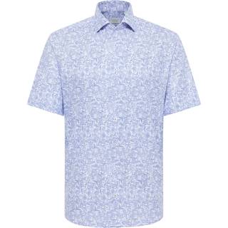 Shirt in blue printed