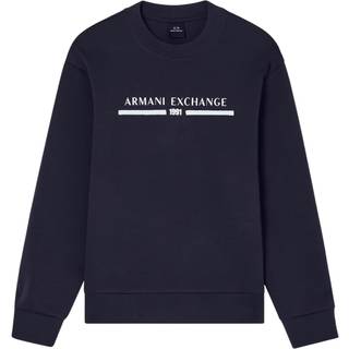 Armani Exchange Logo Sweatshirt Navy