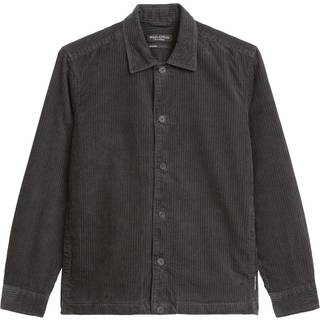 Marc O'Polo Herren Overshirt grau unifarben