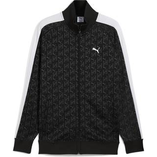 PUMA T7 All-Over Print Track Jacket Men, Clothing, Black, XS