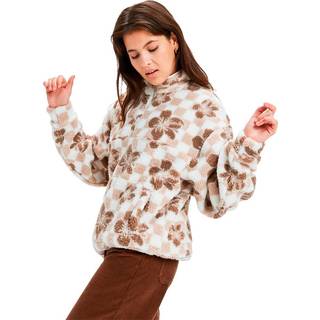 Roxy Women's Jive Talking Bonded Fleecesweatere Damer størrelse XL farve brun