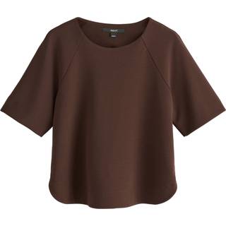 Next Chocolate Brown Short Sleeve Boxy T-Shirt