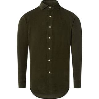 Custom Fit Corduroy Skjorte, Estate Olive, S