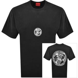 HUGO Dwresto Crew Neck T Shirt Black