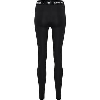 Hummel Pulse Mid Waist Tights til Dame - Lange tights i Sort, perfekt til løb og træning med optimal komfort og støtte.