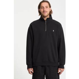 Volcom Single Stone Quarter Zip Sweater - XS - black