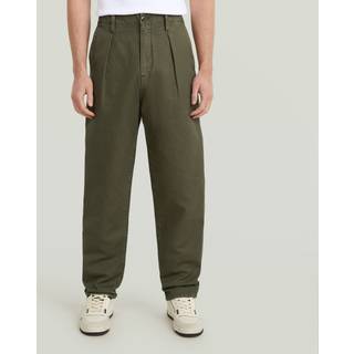 Pleated Chino Relaxed Tapered - Grey - Men