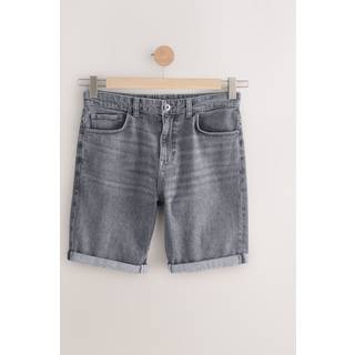 Next Grey Slim Fit Stretch Denim Shorts - 30W x 31L (UK 30 R)