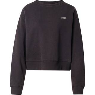 Metallic Logo Relaxed Crew Neck Sweatshirt