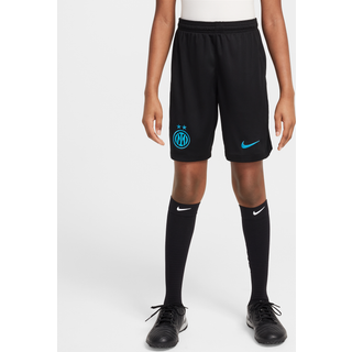 Inter Milan 2025/26 Stadium Home Nike Dri-FIT-replikafodboldshorts til større børn - sort