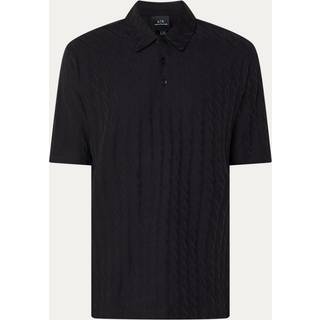 Armani Exchange Polo T Shirt Black