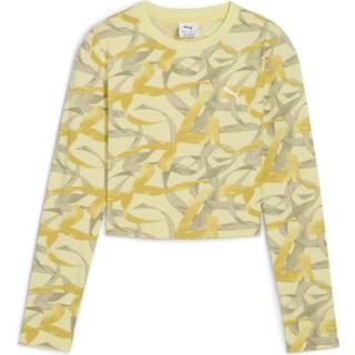 PUMA Bowtique Longsleeve Tee Youth, Shop, Gold Moon, 11-12Y