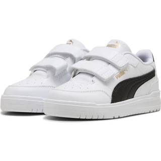 PUMA Shuffle Downtown Sneakers Toddlers, Shoes, White/Black/Gold, 23