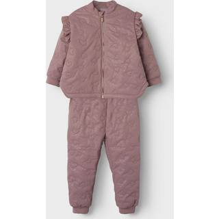 NAME IT Quilt Sæt Moon Glitter Fo Woodrose