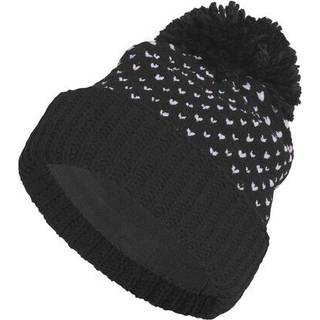 Knit Pom Beanie - Black - Kvinder (S/M)