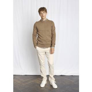 Thorstein Regular Fit Striktrøje, Brown, XXL