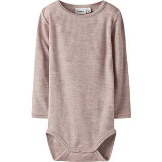 Name It Wax Wool Rib Body - Shadow Gray