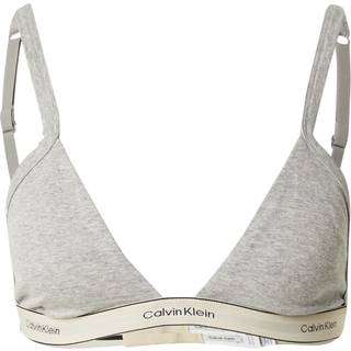 Unlined Triangle Bra - Heritage Cotton Stretch - Grey - L
