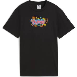 PUMA Graphic Leopard Tee Youth, Clothing, Black, 15-16Y