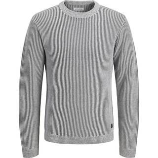 Ensfarvet Striktrøje