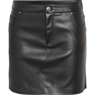 Pu Imiteret Lædernederdel