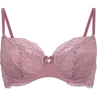 Hunkemöller Ikke-formstøbt bøjle-bh Marine pink - 80J