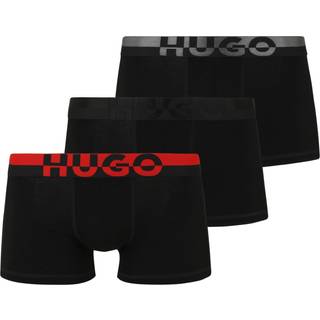 HUGO Herren Trunks schwarz Baumwolle & Mix unifarben