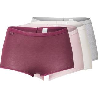 Sloggi 4-pak Basic Plus Maxi Panty - Pink/Grey - 44