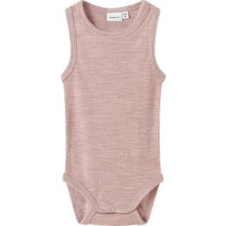 NAME IT Ærmeløs Uld Body Wax Shadow Gray