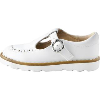 Next White Wide Fit (G) T-Bar Shoes - EU 19 (UK 3)