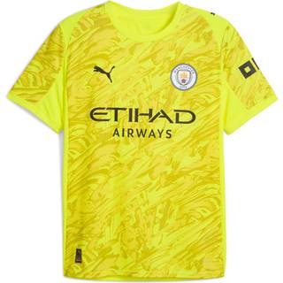 PUMA Manchester City 25/26 Goalkeeper Jersey Youth, Clothing, Yellow Alert, 9-10Y
