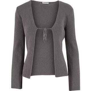 Bindelukning Foran Strikket Cardigan