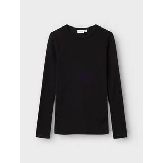 NAME IT Langærmet Uld Bluse Wax Black