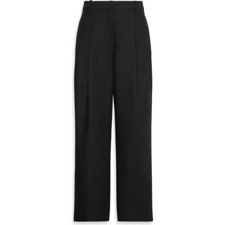 Wide Leg Chino Trousers - Black - 12