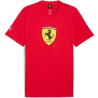 PUMA Scuderia Ferrari Sportswear Coloured Shield Tee Men, Motorsport, Rosso Corsa, 3XL