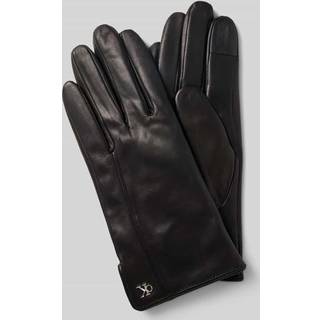 Soft Nappa Leather Touchscreen Gloves - Black - M-L