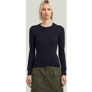 3D Biker Knit Slim Pullover - Multi color - Women