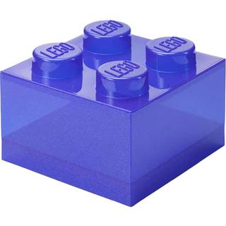 Room Copenhagen Lego® Brick Opbevaringskasse Translucent 4 Knopper Glitter et - Opbevaring af legetøj Plast Viol - 40090800