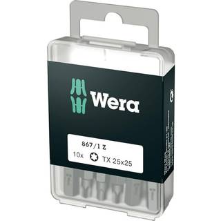 Wera bit TX25x25mm T/indv. Torx plus skruer, 1/4'' sekskant - 10 stk - 867/1