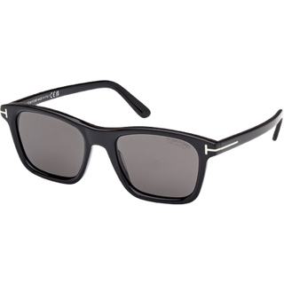TOM FORD Mand FT1179 BARRON 01D Solbriller Acetat Sort Røg Firkantet Polariseret