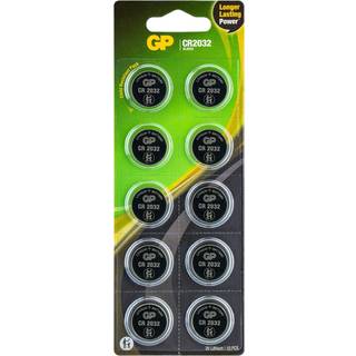 CR2032 batteri / 3 Volt Lithium / 10 stk / GP EXTRA