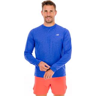 New Balance Athletics Run Long Sleeve T-Shirt Str. XL Blå