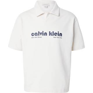 Cotton Terry Logo Polo Shirt - White - S