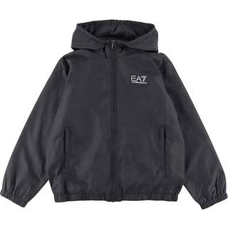 EA7 Emporio Armani Core Woven Full Zip Hoodie Junior, Grå - 14Y