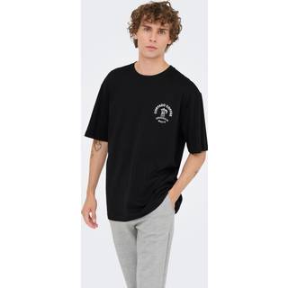 ONLY & SONS Nathan Backprint Relaxed Fit Tee Black Coffee