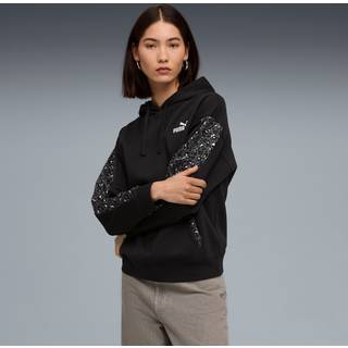 PUMA Essentials Animal Print Comfort Hoodie Women, Clothing, Black, XXS