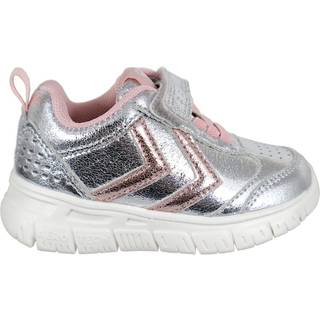 Hummel Crosslite Glitter Infant Sneakers, Silver, 21