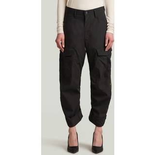 Cargo 3D Boyfriend Pants - Black - Women
