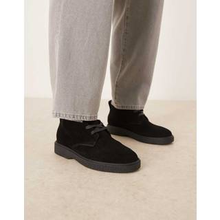 Suede Airfit® Cushioned Desert Boots - Black - EU 41
